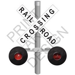 R R Crossing Vector Illustration | AnnTheGran.com