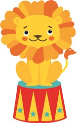 Circus Lion Vector Illustration | AnnTheGran.com