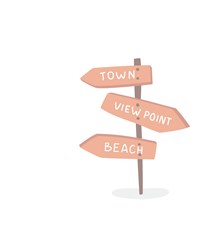 Beach Signs Vector Illustration | AnnTheGran.com