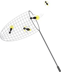Bug Net Vector Illustration | AnnTheGran.com