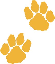 TIGER PAW PRINTS Vector Illustration | AnnTheGran.com