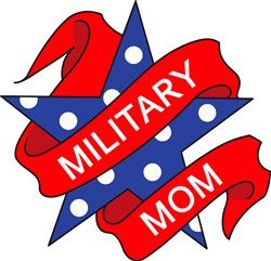 MILITARY MOM STAR Vector Illustration | AnnTheGran.com