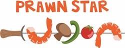 Prawn Star Vector Illustration | AnnTheGran.com