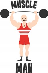 Muscle Man Vector Illustration | AnnTheGran.com