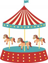 Circus Carousel Vector Illustration | AnnTheGran.com