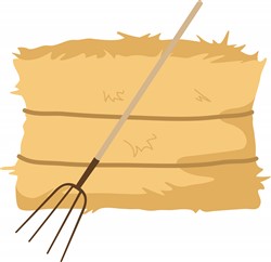 Hay Bale Vector Illustration | AnnTheGran