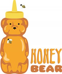 Honey Bear Vector Illustration | AnnTheGran.com