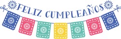 Feliz Cumpleanos Banner Vector Illustration | AnnTheGran.com