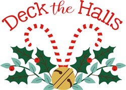 Deck The Halls Vector Illustration | AnnTheGran.com