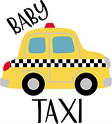 Baby Taxi Vector Illustration