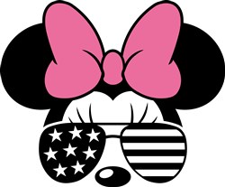 Minnie Mouse USA SVG file - SVG cut files.com