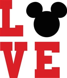 Mickey Mouse Love SVG file - SVG cut files.com | AnnTheGran.com