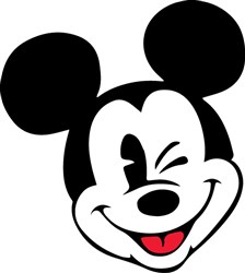 Mickey Mouse Wink SVG file - SVG cut files.com | AnnTheGran.com