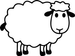 Sheep Outline SVG file - SVG cut files.com | AnnTheGran.com