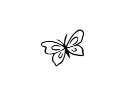 Butterfly Outline SVG file - SVG cut files.com | AnnTheGran.com