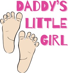 Daddys Little Girl Vector Illustration | AnnTheGran.com