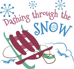 Dashing Through Snow Vector Illustration | AnnTheGran.com