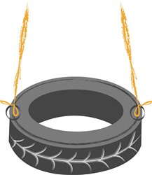 Tire Swing Vector Illustration | AnnTheGran.com