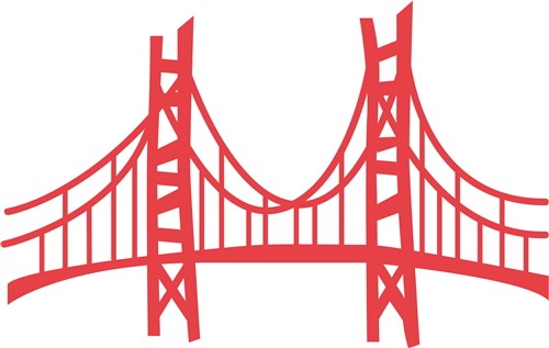 Golden Gate Vector Illustration | AnnTheGran