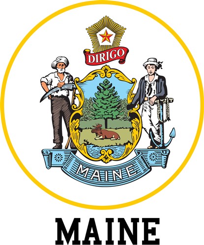 Maine Seal Vector Illustration | AnnTheGran