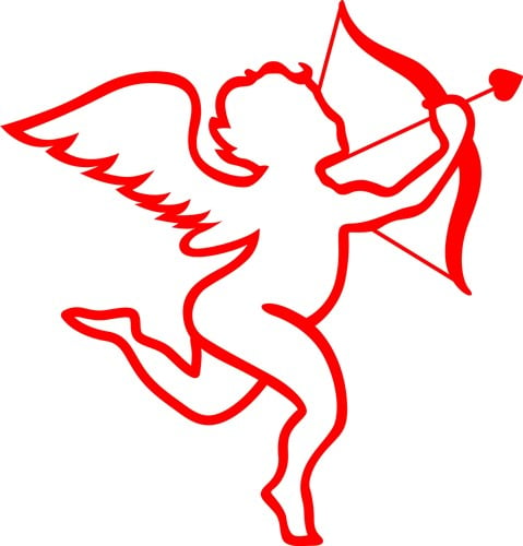 Cupid Outline Vector Illustration | AnnTheGran