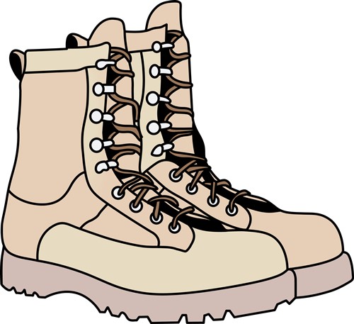 Combat Boots Vector Illustration | AnnTheGran