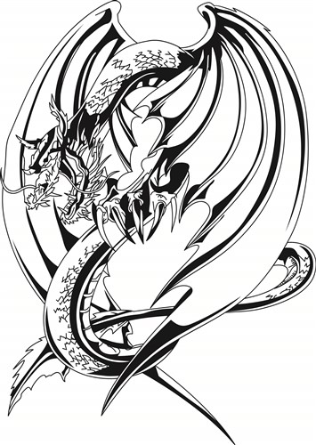 dragon outline