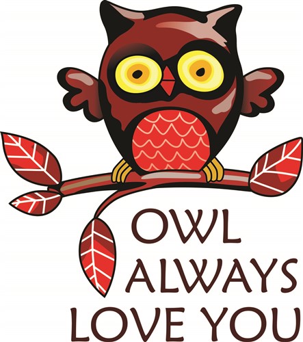 Download OWL ALWAYS LOVE YOU Vector Illustration | AnnTheGran