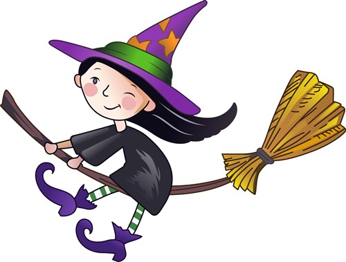tiny witch cartoon