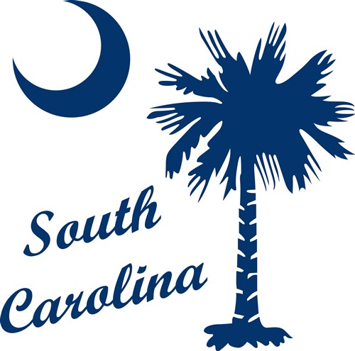 SOUTH CAROLINA PALMETTO Vector Illustration | AnnTheGran