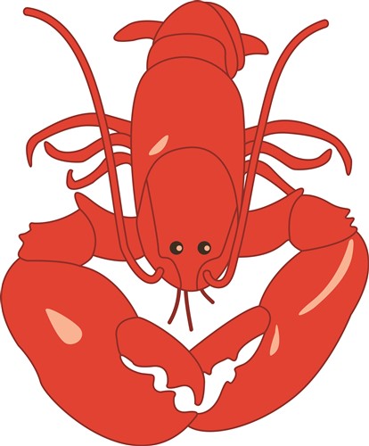 Red Lobster Vector Illustration | AnnTheGran