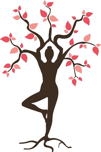 Yoga Tree Vector Illustration | AnnTheGran