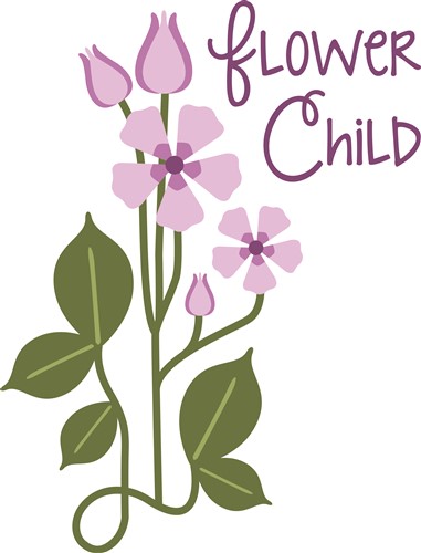 Flower Child Vector Illustration | AnnTheGran