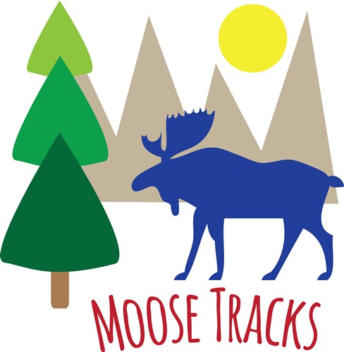 Moose Tracks Vector Illustration | AnnTheGran