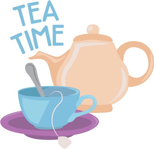 Tea Time Vector Illustration | AnnTheGran