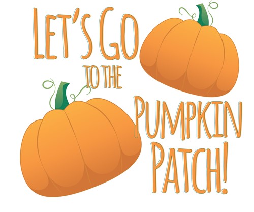 Pumpkin Patch Vector Illustration | AnnTheGran