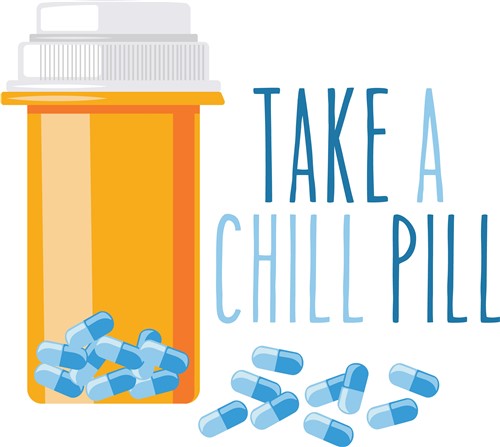 Chill Pill Vector Illustration | AnnTheGran