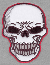 Skull A Applique Embroidery Design | AnnTheGran