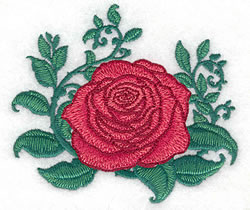 Single Rose Embroidery Design | AnnTheGran