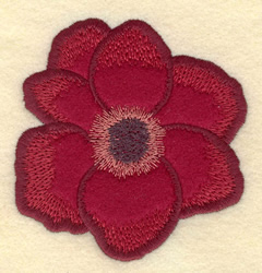 Poppy Applique Embroidery Design | AnnTheGran.com