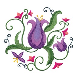 Jacobean Vine Embroidery Design | AnnTheGran.com