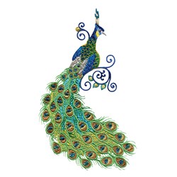 Peacock Embroidery Design | AnnTheGran.com