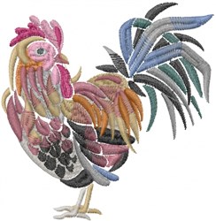 Rooster Embroidery Design | AnnTheGran.com