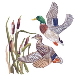 Flying Ducks Embroidery Design | AnnTheGran.com