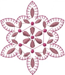 Redwork Snowflake Redwork Snowflake Embroidery Design | AnnTheGran.com