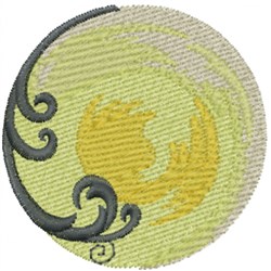 Full moon embroidery design  annthegran