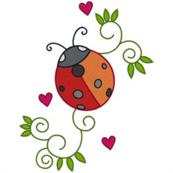 Free Ladybug Embroidery Design | AnnTheGran