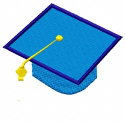 Graduation Cap Embroidery Design | AnnTheGran