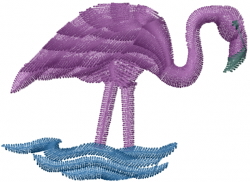 Flamingo Embroidery Design AnnTheGran