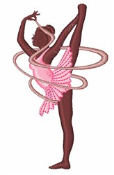 Ribbon Dancer Embroidery Design | AnnTheGran.com